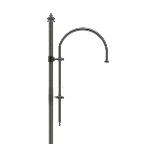 Braccio per lampione stradale moderno in ferro galvanizzato - COD 340 - EUROCOM SRL