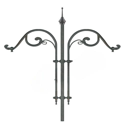 Braccio per lampione stradale moderno in ferro galvanizzato - COD 357 /A - EUROCOM SRL