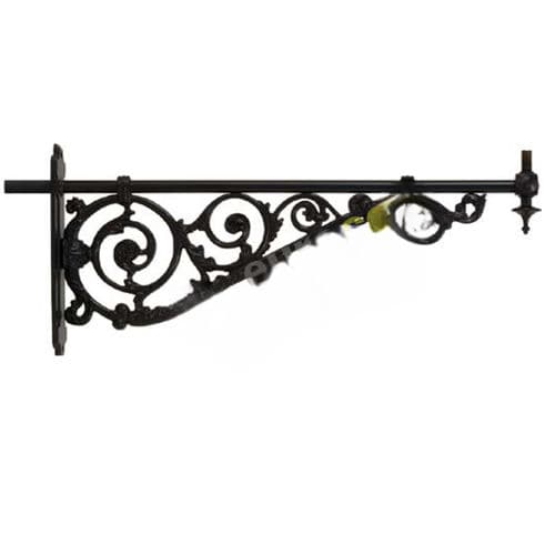 Braccio per lampione stradale moderno in ferro galvanizzato - COD 400/A - EUROCOM SRL