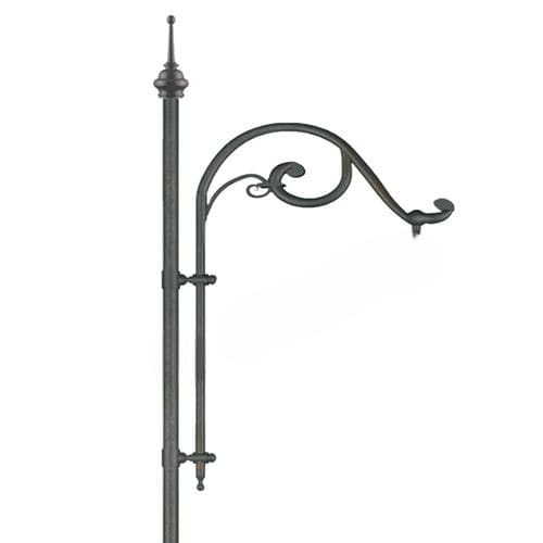 Braccio per lampione stradale moderno in ferro galvanizzato - COD 355 - EUROCOM SRL