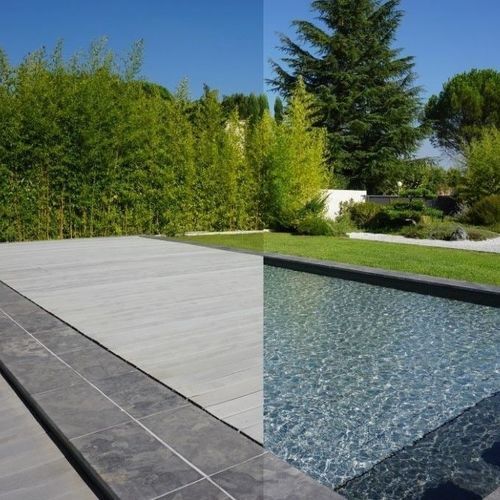 Fondo mobile per piscina in acciaio inox 316 L - ELEVATE - ELEVATE - in legno / in ceramica / in pietra