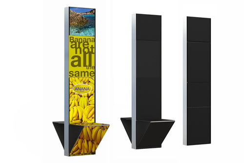Totem di segnalazione - AMD SALOMON DESIGN - da esterno / in acciaio