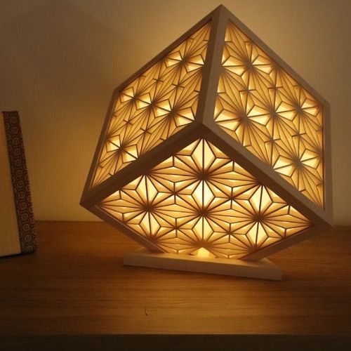 Lampada da pavimento - KUMIKO  - Kitsutaka Co., Ltd. - in legno / contemporanea / a batteria ricaricabile