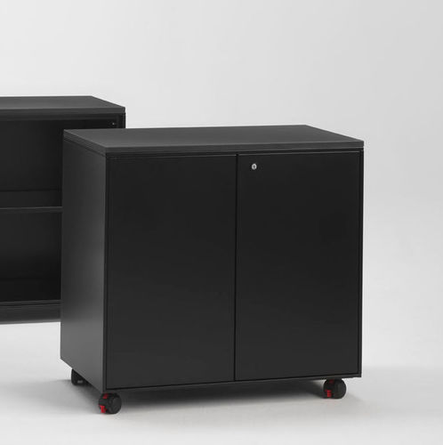 Mobile contenitore da appoggio - A80R - Emme Italia srl - da terra / con rotelle / contemporaneo