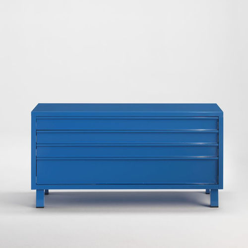 Cassettone contemporaneo - ICON MADIA - Emme Italia srl - in acciaio / rettangolare / 4 cassetti