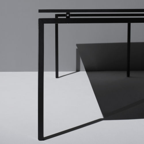Scrivania da terra - Q30T - Emme Italia srl - contemporanea / in acciaio / in legno