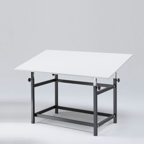 Tavolo da disegno contemporaneo - QSA - Emme Italia srl - in legno / con supporto in acciaio / rettangolare