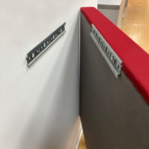 Sistema di fissaggio in metallo - Oudimmo Acoustic Design - per pannelli fonoassorbenti / per interni
