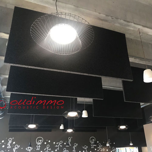 Pannello fonoassorbente sospeso - STRATOCELL® - Oudimmo Acoustic Design - per muro / per soffitto / su scrivania