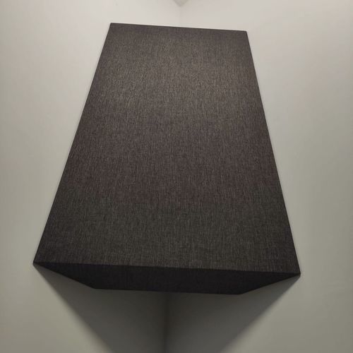 Pannello fonoassorbente per muro - TRAPZ - Oudimmo Acoustic Design - in tessuto / rettangolare / aspetto tessuto