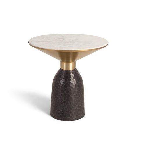 Tavolino basso contemporaneo - 1435 - Giner y Colomer - in metallo / in marmo / con supporto in metallo