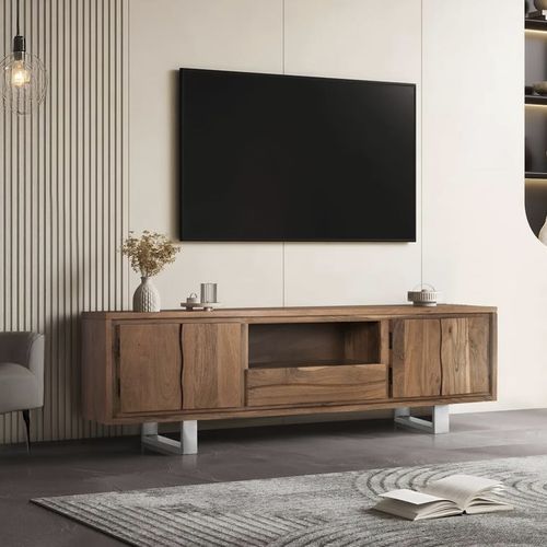 Mobile porta TV contemporaneo - 1529 - Giner y Colomer - con cassetti / 4 porte / in legno massiccio