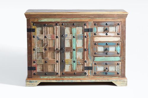 Credenza contemporanea - 6935 - Giner y Colomer - in legno di recupero / con ripiano / in materiale riciclato