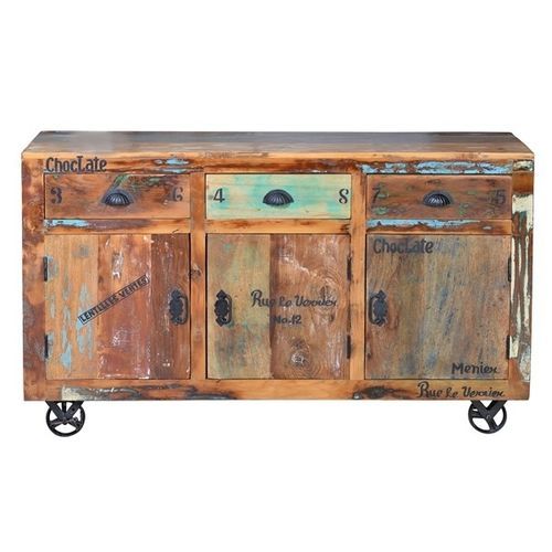 Credenza classica - 6296 - Giner y Colomer - in metallo / in legno massiccio / in legno di recupero