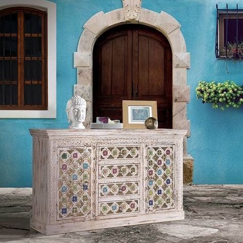 Credenza classica - 6577 - Giner y Colomer - in bronzo / in legno massiccio / con cassetti