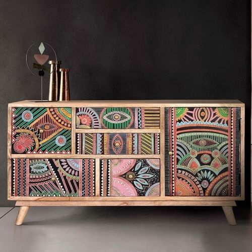 Cassettone contemporaneo - 6880 - Giner y Colomer - in legno / 5 cassetti / multicolore
