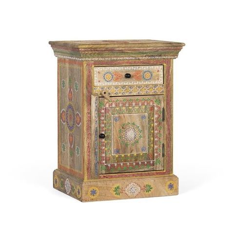 Comodino classico - 1887 - Giner y Colomer - in legno / con supporto in legno / rettangolare