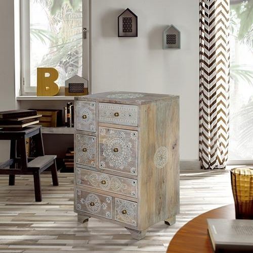 Cassettone contemporaneo - 6792 - Giner y Colomer - in legno massiccio / in legno dipinto a mano / con cassetti