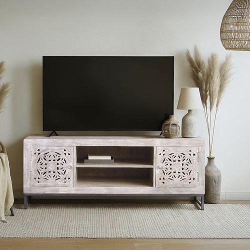 Mobile porta TV contemporaneo - 6899 - Giner y Colomer - in legno / bianco