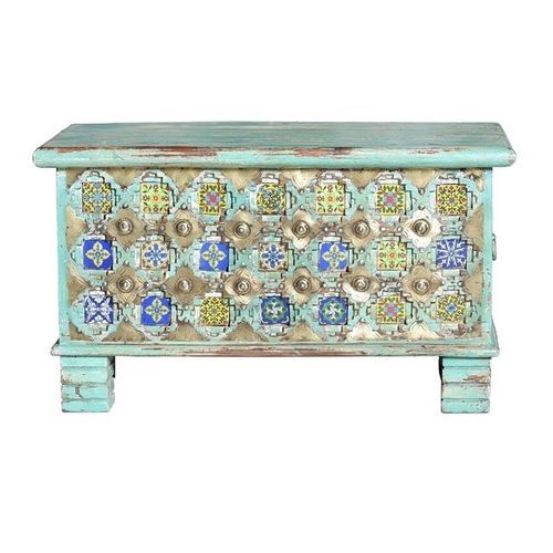 Cassapanca contemporanea - 6533 - Giner y Colomer - in legno / in ceramica / in bronzo
