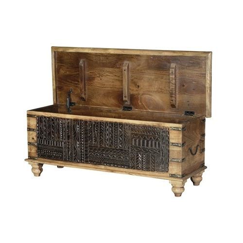 Cassapanca contemporanea - 6663 - Giner y Colomer - in legno / in legno intagliato