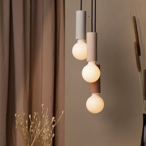 Lampada sospesa - ILA TRIO - Plato Design srls - in calcestruzzo / contemporanea / con cavo