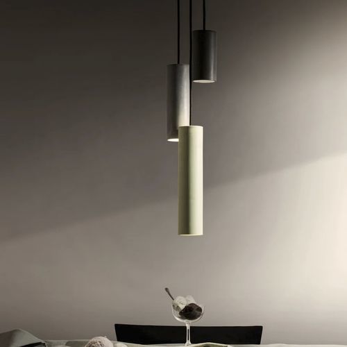 Lampada a sospensione - CROMIA TRIO - Plato Design srls - in calcestruzzo / contemporanea / con cavo