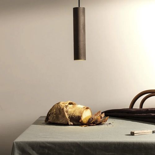 Lampada sospesa - CROMIA - Plato Design srls - in calcestruzzo / contemporanea / con cavo