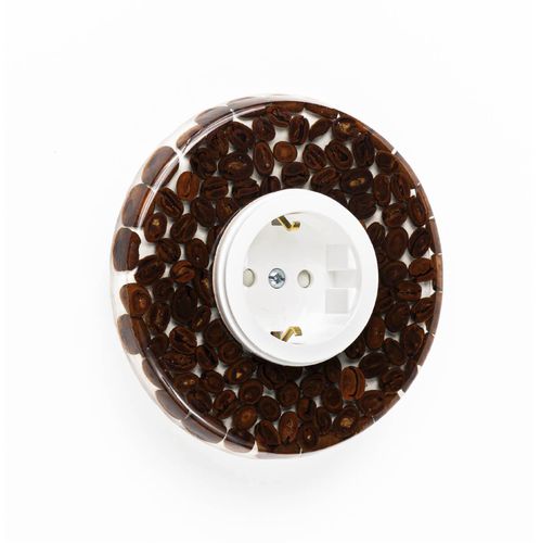 Presa elettrica - COFFEE BEANS - Ornatus - multipla / da parete / da incasso