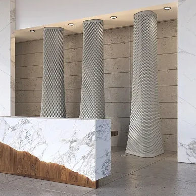 Colonna in calcestruzzo - SMART USE TOWER - Sirolis - curva / decorativa