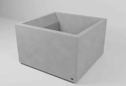 Fioriera in calcestruzzo - Q1000 - Sirolis - quadrata / in altezza / design minimalista