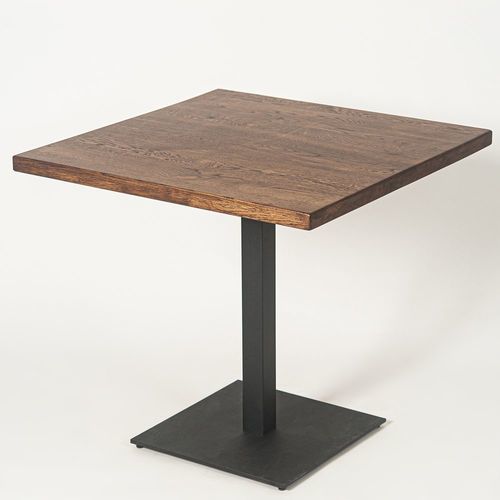 Tavolo alto design minimalista - Meubles des Carpates - in metallo / in rovere / con supporto in metallo