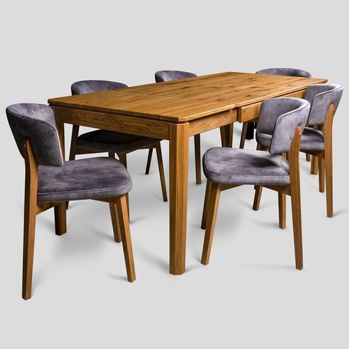 Tavolo da pranzo contemporaneo - JOHNSON - Meubles des Carpates - in legno / con supporto in legno / d'angolo