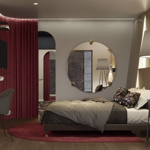 Tappeto minimalista - ARCHE - Studio Gazelles - a tinta unita / in poliammide / tufted