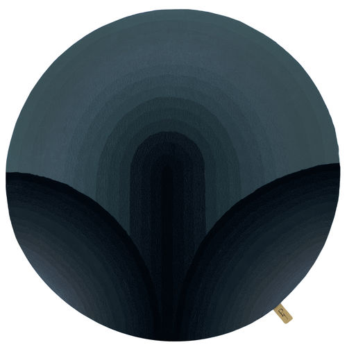 Tappeto contemporaneo - TAPIS ROND - NELAMBO - INSPIRATION VEGETAL LOTUS  - Studio Gazelles - geometrico / in lana / rotondo