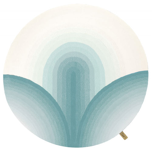 Tappeto contemporaneo - Tapis NELAMBO - INSPIREE DE A NATURE ET DU LOTUS  - Studio Gazelles - geometrico / in lana / rotondo