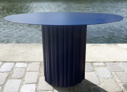 Tavolo contemporaneo - TABLE A MANGER DIAMETRE 120CM -  (12 coloris) - Studio Gazelles - in metallo / con supporto in metallo / circolare