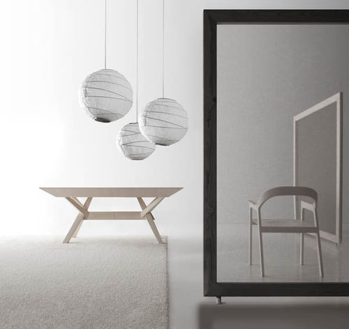 Tavolo contemporaneo - CAVALLETTO - BAULINE - in legno / rettangolare / allungabile