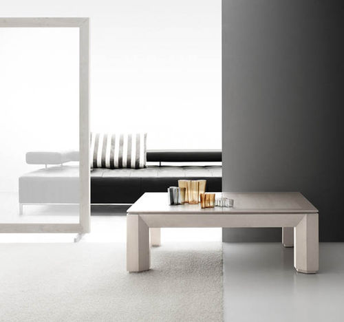 Tavolino basso contemporaneo - LEVANTE - BAULINE - in metallo / rettangolare / ad altezza regolabile