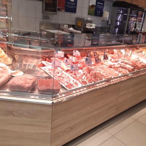 Vetrina refrigerata espositiva - VISUALIS MEAT - Eurocryor - per macelleria / in metallo / con sportello