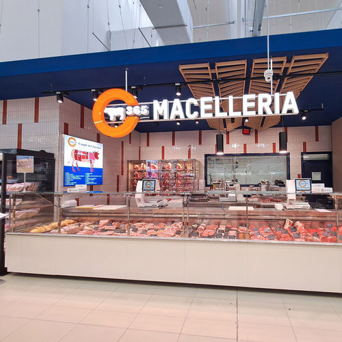 Vetrina refrigerata espositiva - BISTROT MEAT - Eurocryor - per macelleria / in metallo / con sportello