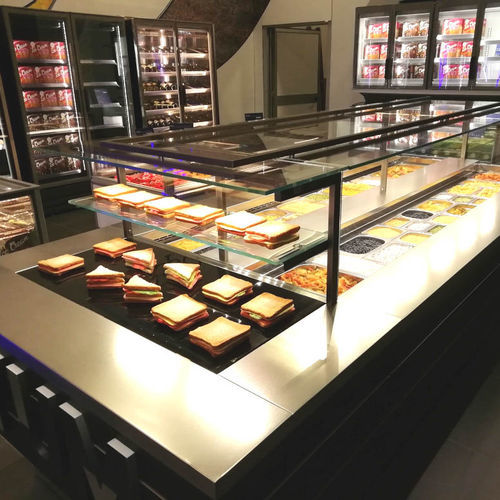 Vetrina refrigerata espositiva - CORNICE - Eurocryor - per ristorante / per pasticceria / in metallo
