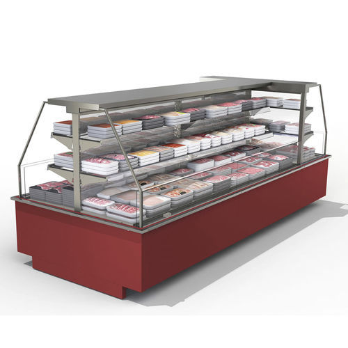Vetrina refrigerata espositiva - TWIN MINI SV - Eurocryor - per macelleria / in metallo / nera