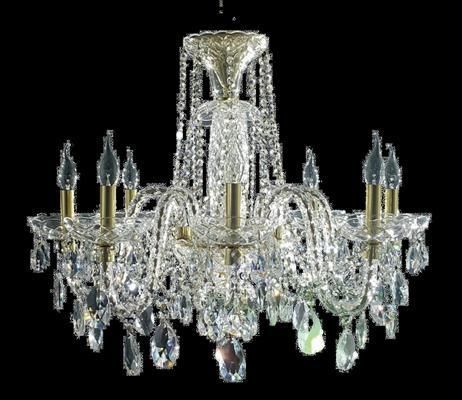 Lampadario contemporaneo - 0504 - CRISTALUX LIGHTING DESIGN - in cristallo / da 6 lampadine / da 8 lampadine
