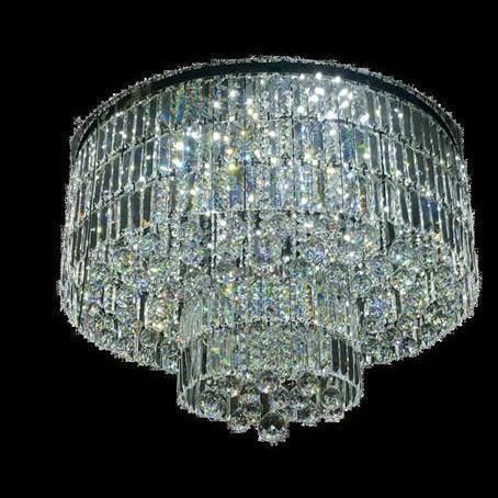 Plafoniera contemporanea - 02701 - CRISTALUX LIGHTING DESIGN - rotonda / geometrica / in acciaio inossidabile