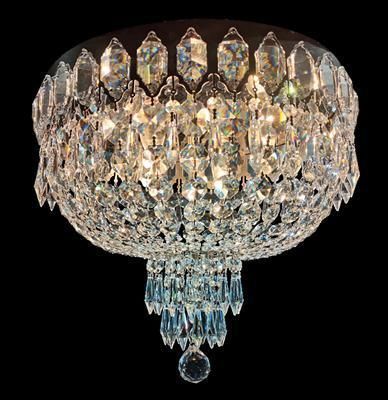 Plafoniera contemporanea - 0914 - CRISTALUX LIGHTING DESIGN - circolare / in acciaio inossidabile / in cristallo