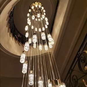 Lampadario moderno - 17611 - CRISTALUX LIGHTING DESIGN - in acciaio inossidabile / in cristallo / contract