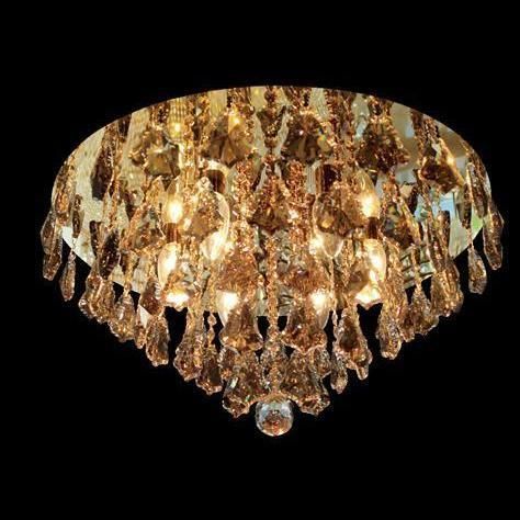 Plafoniera contemporanea - 80917 series - CRISTALUX LIGHTING DESIGN - rotonda / in acciaio inossidabile / in cristallo