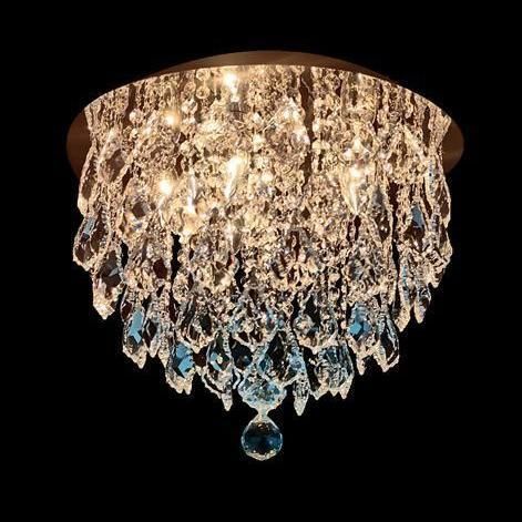 Plafoniera contemporanea - 837 series - CRISTALUX LIGHTING DESIGN - circolare / in acciaio inossidabile / in cristallo