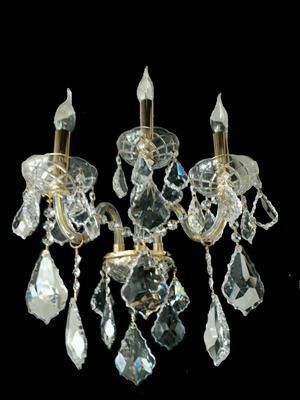 Applique in stile barocco - 165 - CRISTALUX LIGHTING DESIGN - da interno / in acciaio inossidabile / in cristallo